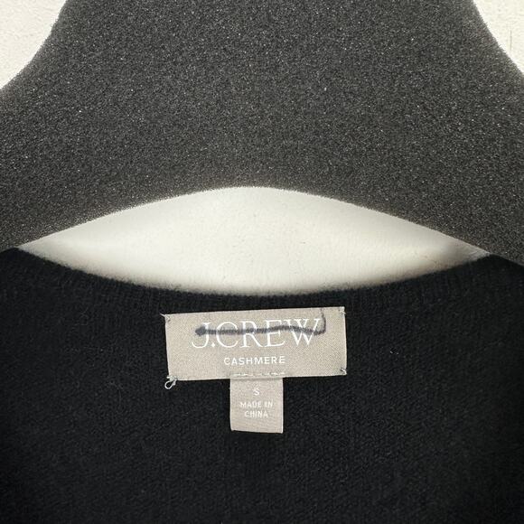 NEW J.Crew Spring Street Featherweight Cashmere V Neck Sweater Dress Black Small - Picture 8 of 13
